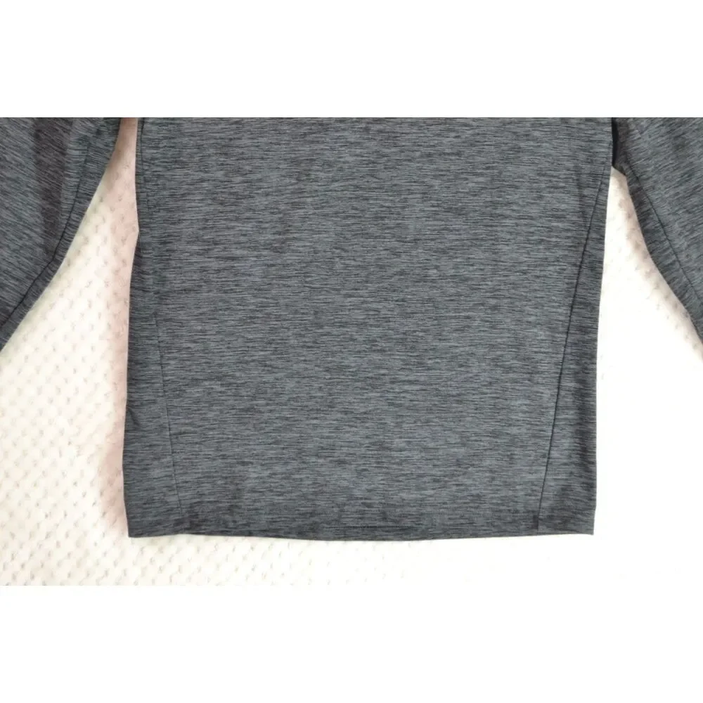 Adidas Boys 10/12 (M) All Sport Gray Heather Quarter Zip Pullover Shirt
